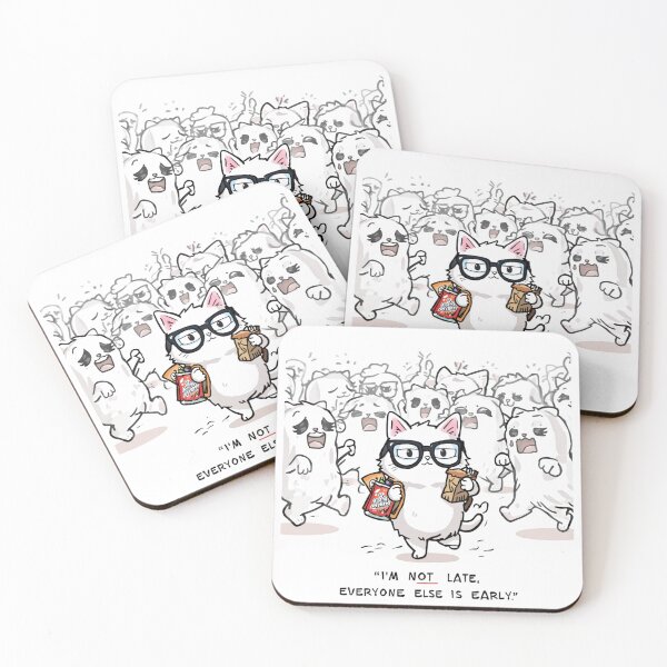 Item preview, Im Not Late Everyone Else Is Early Funny Cats designed and sold by alvinavery.