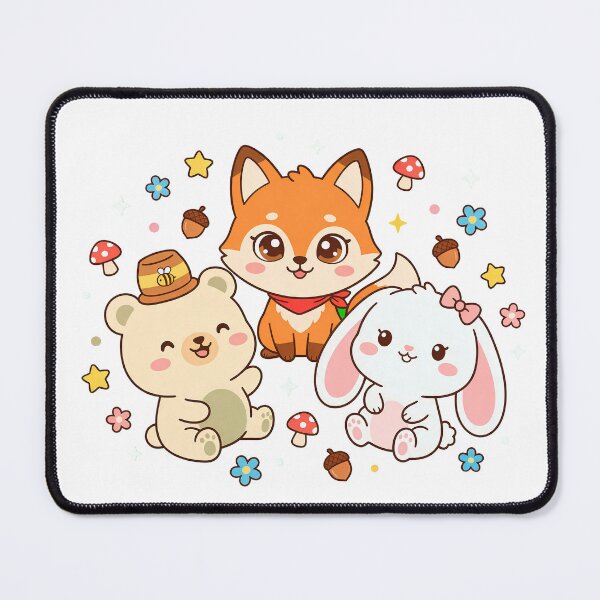 Item preview, Kawaii Forest Friends Fox Bear Bunny designed and sold by Sovira Studio .