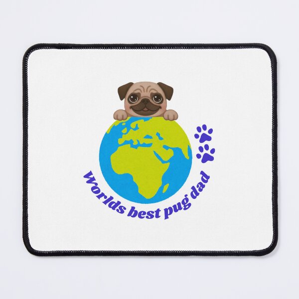 Item preview, Worlds best pug dad sticker designed and sold by Bud the Pug & Friends .
