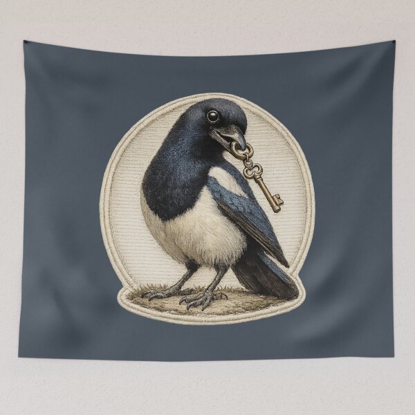 Item preview, Curious Magpie Collector Patch designed and sold by ChirpInc.