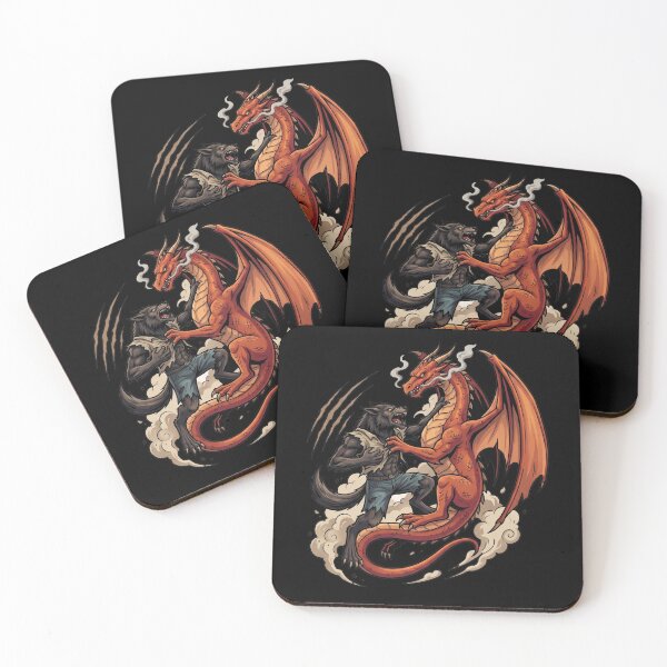 Item preview, Werewolf vs. Dragon designed and sold by ReneMM.