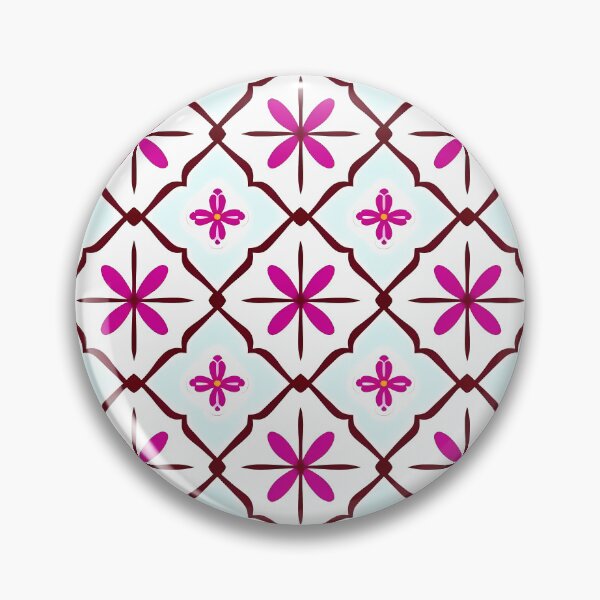 Item preview, Mediterranean Magenta Tile - Vibrant Preppy Boho Pattern designed and sold by UniqueDesign751.