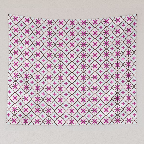 Item preview, Mediterranean Magenta Tile - Vibrant Preppy Boho Pattern designed and sold by UniqueDesign751.