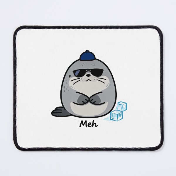 Item preview, Chill Seal Aesthetic Sticker MEH 8 designed and sold by HealthyEnvy.