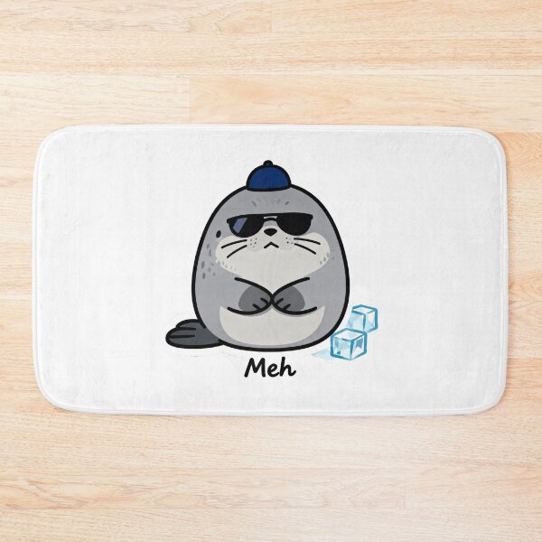 Item preview, Chill Seal Aesthetic Sticker MEH 8 designed and sold by HealthyEnvy.