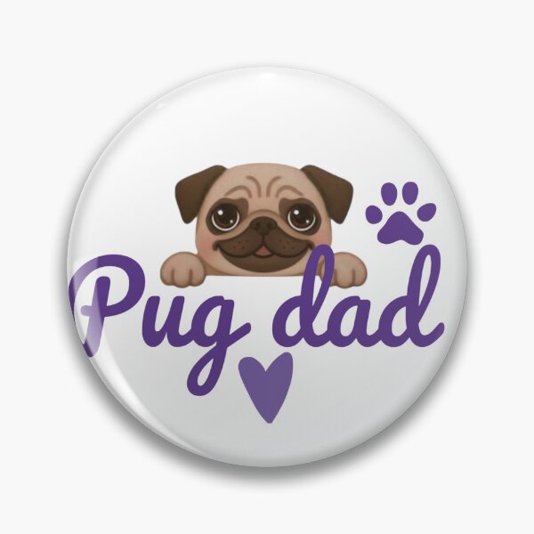 Item preview, Pug dad cute sticker  designed and sold by Bud the Pug & Friends .