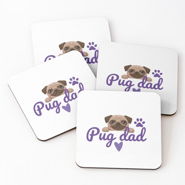 Item preview, Pug dad cute sticker  designed and sold by Bud the Pug & Friends .