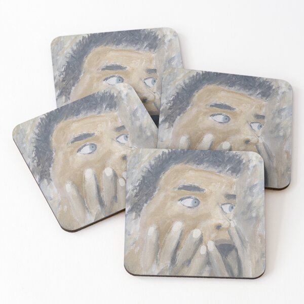 Item preview, Fright – Abstract Expressionist Portrait Print | Fear & Anxiety Artwork  designed and sold by Foster Studio Art.