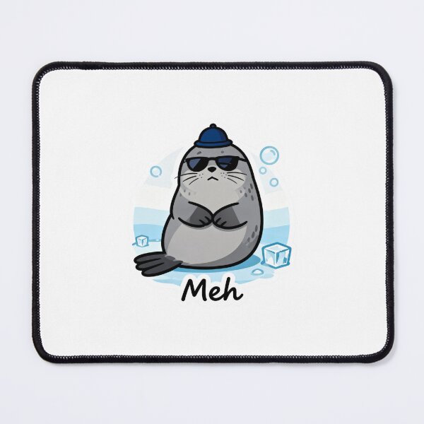 Item preview, Chill Seal Aesthetic Sticker MEH 10 designed and sold by HealthyEnvy.