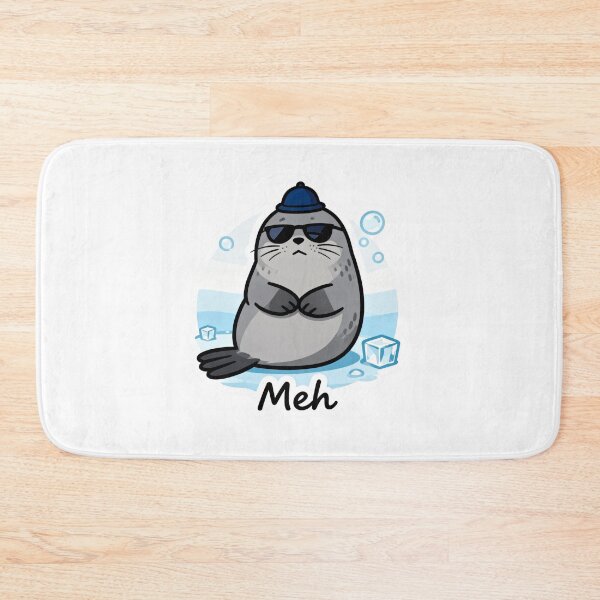Item preview, Chill Seal Aesthetic Sticker MEH 10 designed and sold by HealthyEnvy.