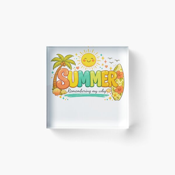 Item preview, Summer Vacation Tropical Sun Beach Retro Design designed and sold by INKPOPTOURI.