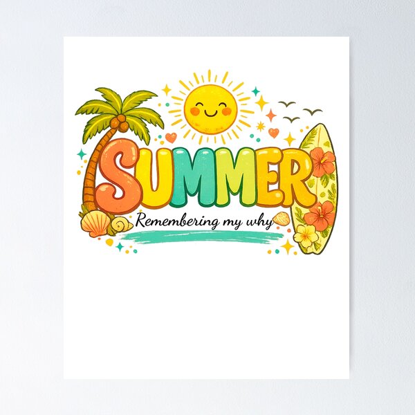 Item preview, Summer Vacation Tropical Sun Beach Retro Design designed and sold by INKPOPTOURI.