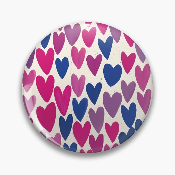 Item preview, Bisexual Pride Month Heart Pattern – Cute Bi Aesthetic designed and sold by Cannaxes Studio.