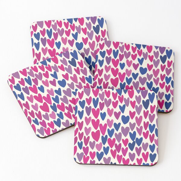 Item preview, Bisexual Pride Month Heart Pattern – Cute Bi Aesthetic designed and sold by Cannaxes Studio.
