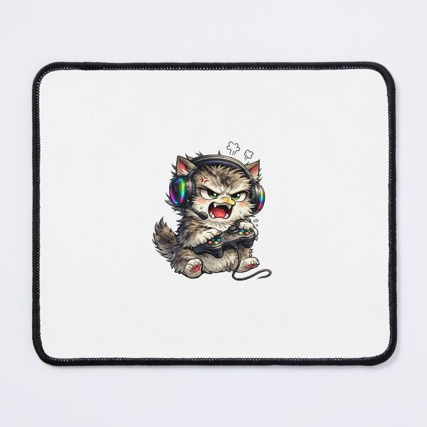 Item preview, Gremlin Cat Gamer – Chaotic Gaming Cat Cartoon designed and sold by UnknownFrame.