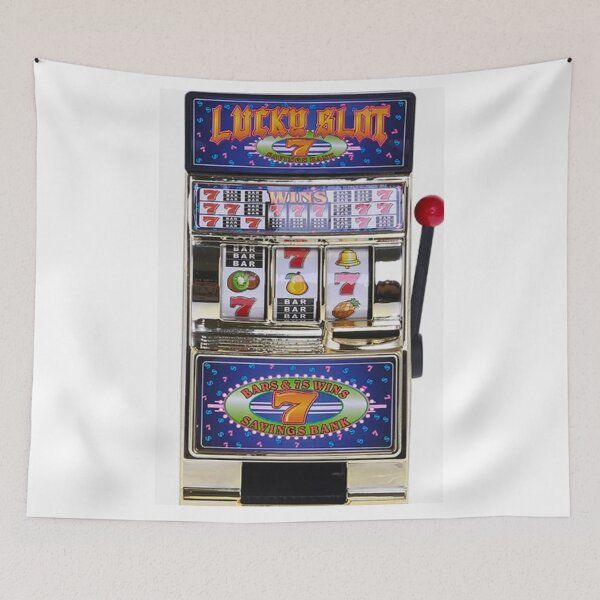Item preview, Lucky Jackpot Slot Machine Retro Casino Design designed and sold by StikEmUp Stickers .