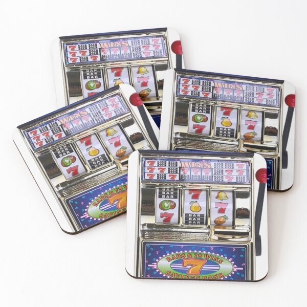 Item preview, Lucky Jackpot Slot Machine Retro Casino Design designed and sold by StikEmUp Stickers .
