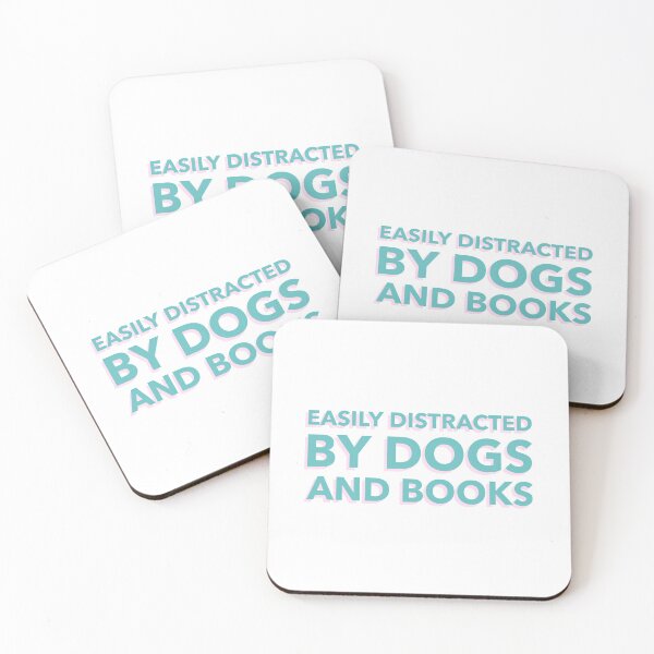 Item preview, Easily Distracted By Dogs And Books designed and sold by TeePartyHost.