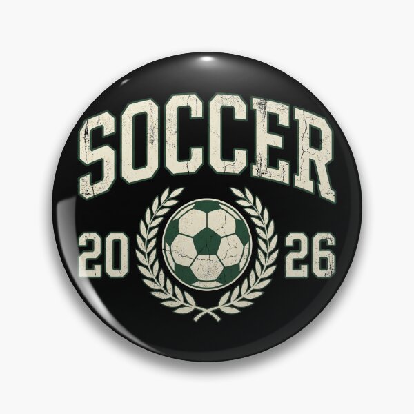 Item preview, Vintage Soccer 2026 Collegiate Varsity Badge designed and sold by TeNovaStudio.