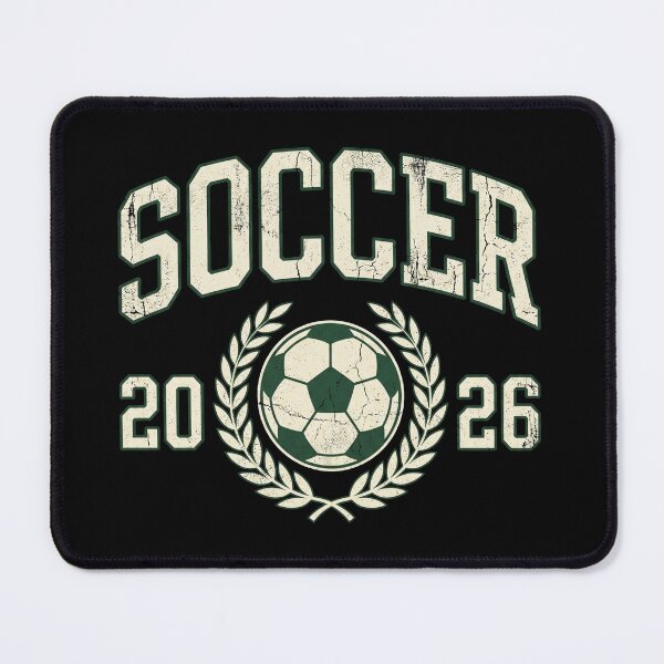 Item preview, Vintage Soccer 2026 Collegiate Varsity Badge designed and sold by TeNovaStudio ⭐⭐⭐⭐⭐.