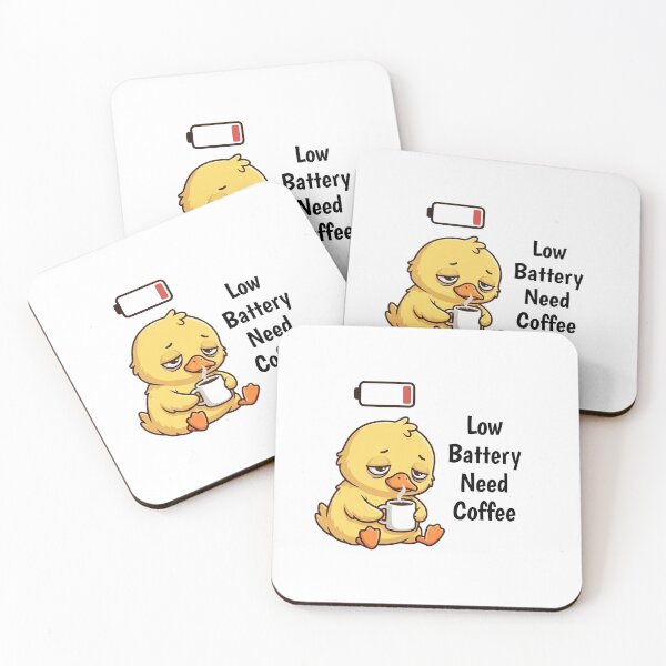 Item preview, Copy of All I Want Is Black Coffee Funny Kawaii Duck Badge Graphic designed and sold by InfiniteOrbit.