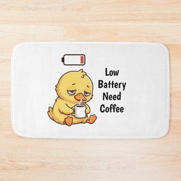 Item preview, Copy of All I Want Is Black Coffee Funny Kawaii Duck Badge Graphic designed and sold by InfiniteOrbit.