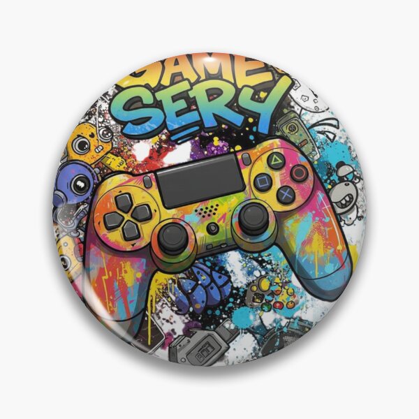Item preview, Colorful Graffiti Video Game Controller Art designed and sold by A touch of creativity.
