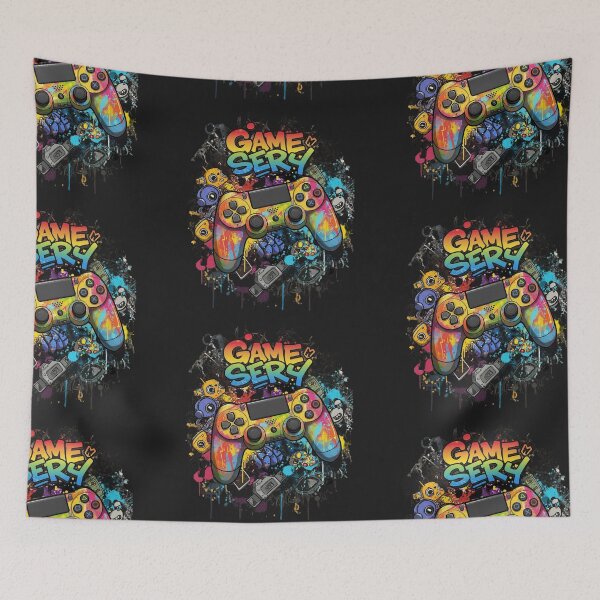 Item preview, Colorful Graffiti Video Game Controller Art designed and sold by A touch of creativity.