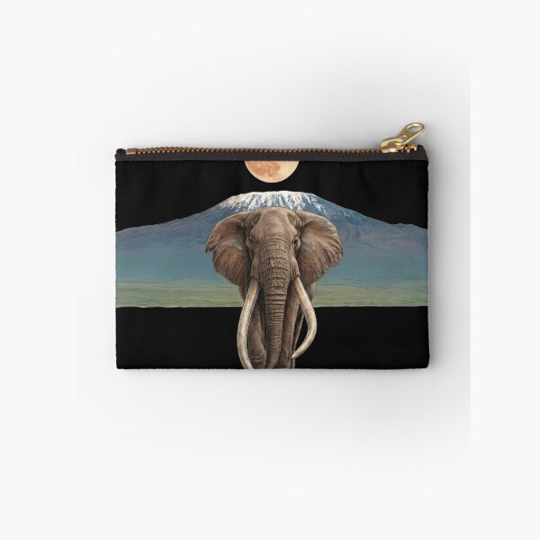 Item preview, Majestic Elephant Under the Full Moon and Mountain Peak designed and sold by orioleoutdoor.