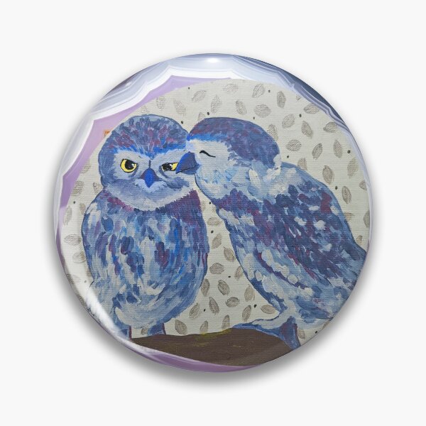 Item preview, Blue Owl Geode designed and sold by DaughertyDraws.