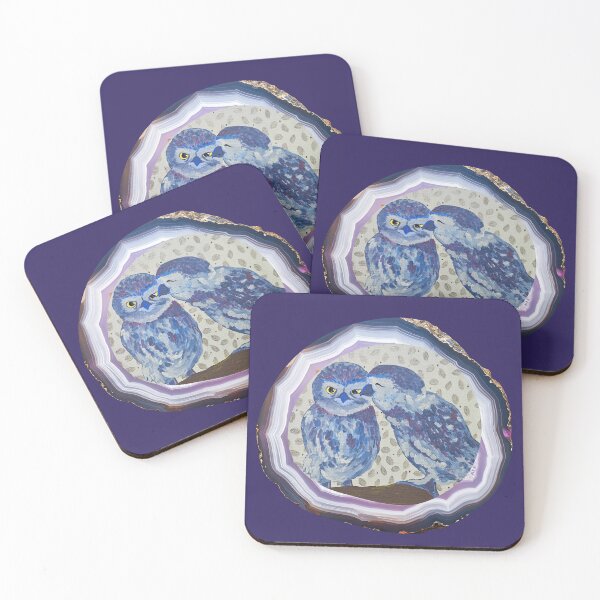 Item preview, Blue Owl Geode designed and sold by DaughertyDraws.