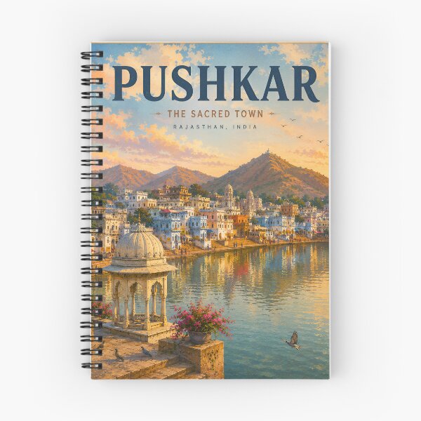 Item preview, Sunset Reflections of Sacred Pushkar designed and sold by RajRang.