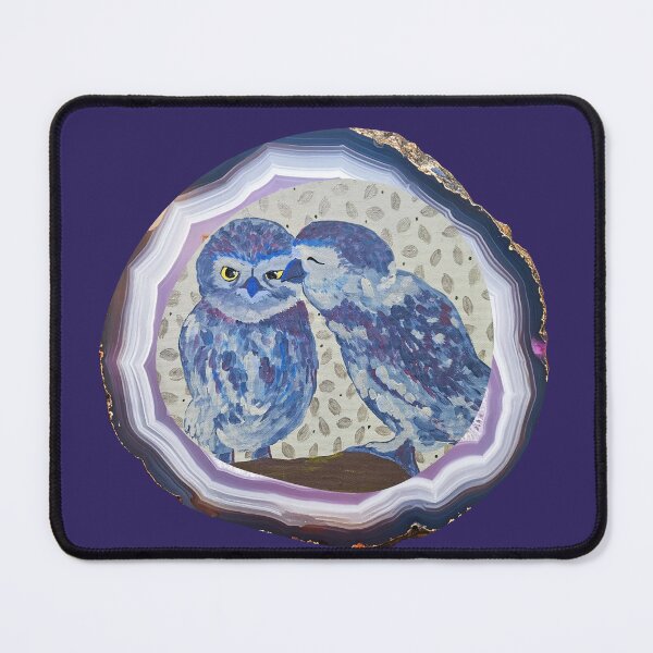 Item preview, Blue Owl Geode designed and sold by DaughertyDraws.