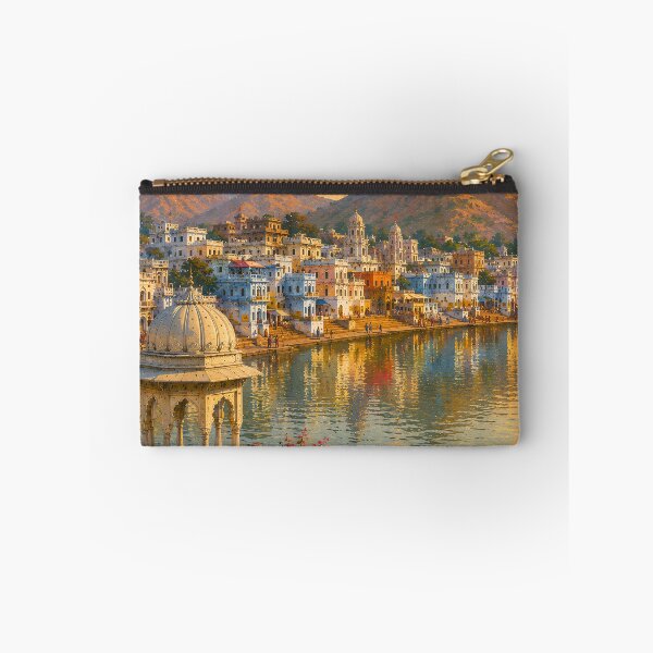 Item preview, Sunset Reflections of Sacred Pushkar designed and sold by RajRang.
