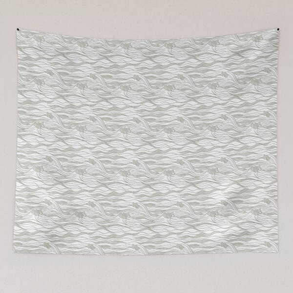 Item preview, Sage Wave Lines designed and sold by Doodloom.