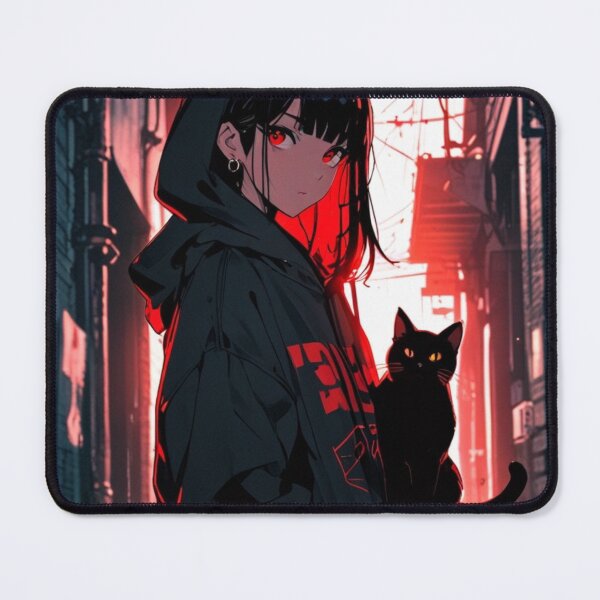 Item preview, Goth Anime Cat Lover Design designed and sold by AnimDream .