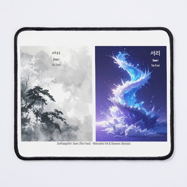 Item preview, Korean Word "Seori" (The Frost) – Hangul Typography Art Set designed and sold by ZenHangulArt.