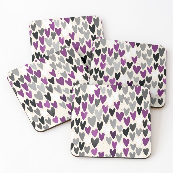 Item preview, Asexual Pride Month Heart Pattern – Cute Ace Aesthetic designed and sold by Cannaxes Studio.