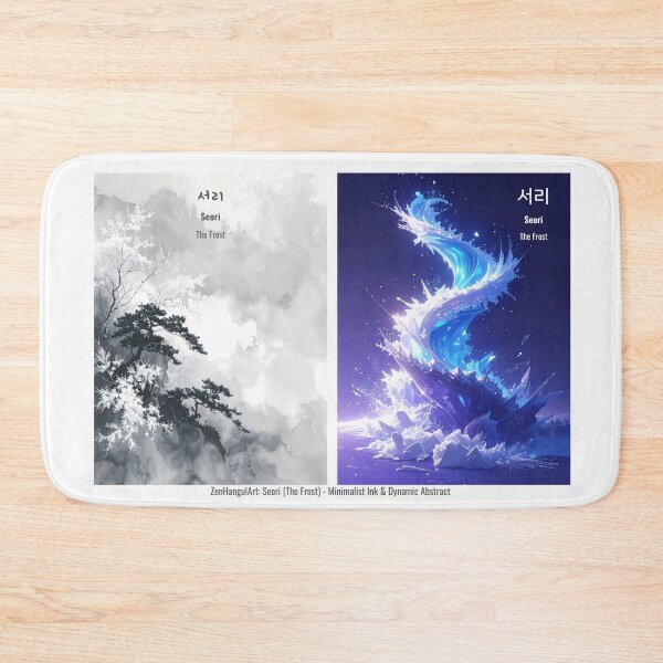 Item preview, Korean Word "Seori" (The Frost) – Hangul Typography Art Set designed and sold by ZenHangulArt.