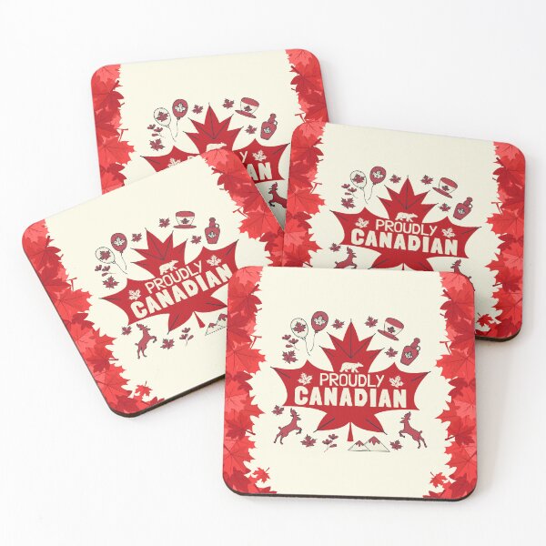 Item preview, Proudly Canadian Maple Leaf Bear Deer Patriotic Celebration designed and sold by DaVinciFeather.