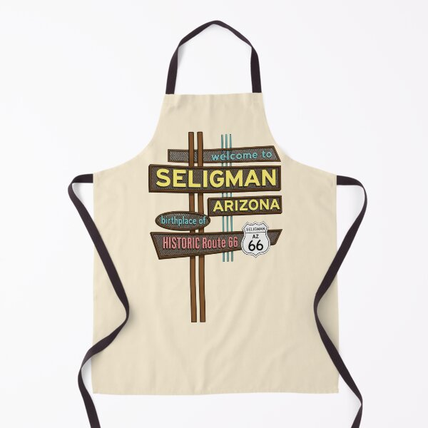Item preview, Seligman Arizona Route 66 Retro Sign | Historic Route 66 Americana Design | Vintage Roadside Travel Art designed and sold by SimplyJasper.