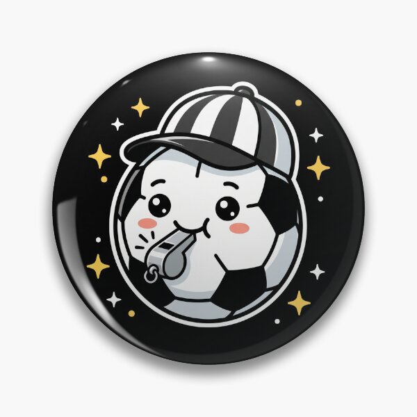 Item preview, Cute Kawaii Soccer Ball Referee Whistle designed and sold by TeNovaStudio.