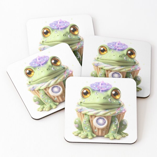 Item preview, Ribbit Rave | Cosmic Cupcake Critter | Summer Portal Collection designed and sold by highvibz72.