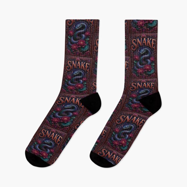 Item preview, Enchanted snake with lotus flowers designed and sold by paulrommer.