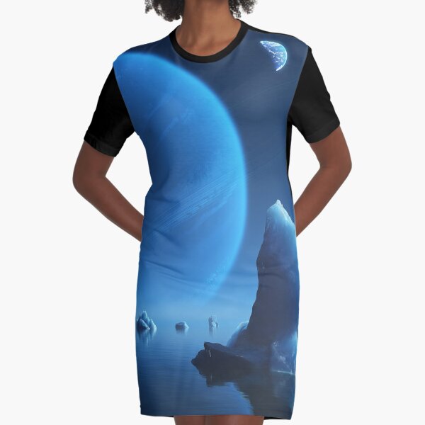 Caerulea Graphic T-Shirt Dress