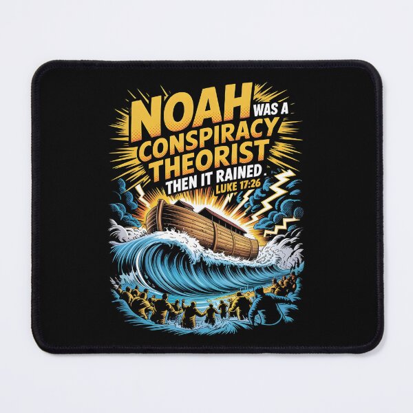 Item preview, Noah Was a Conspiracy Theorist Then It Rained Funny Christian Bible Humor designed and sold by Redgiant87x.
