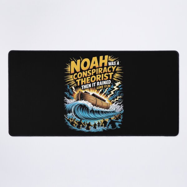 Item preview, Noah Was a Conspiracy Theorist Then It Rained Funny Christian Bible Humor designed and sold by Redgiant87x.