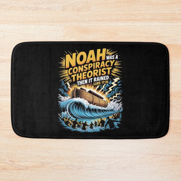 Item preview, Noah Was a Conspiracy Theorist Then It Rained Funny Christian Bible Humor designed and sold by Redgiant87x.