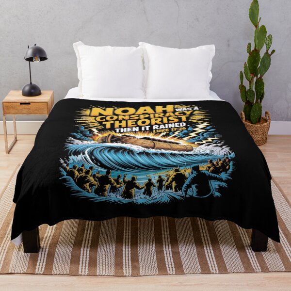 Item preview, Noah Was a Conspiracy Theorist Then It Rained Funny Christian Bible Humor designed and sold by Redgiant87x.