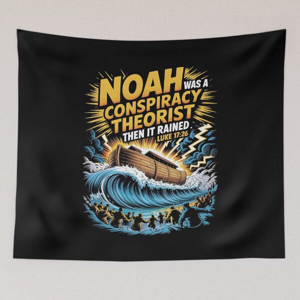 Item preview, Noah Was a Conspiracy Theorist Then It Rained Funny Christian Bible Humor designed and sold by Redgiant87x.